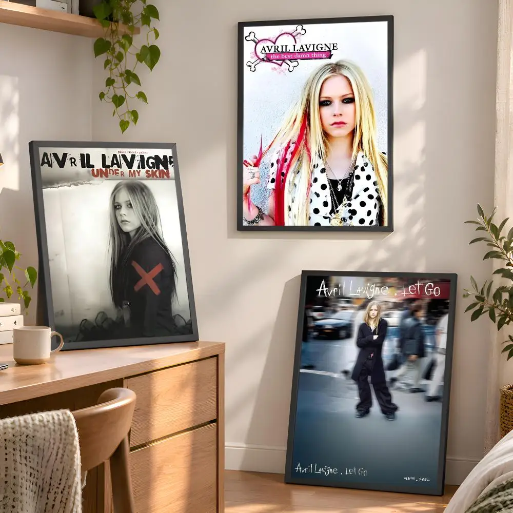 Star Singer A-Avril Lavigne-S Poster Aesthetic Wall Art Bedroom Living Room Dorm Office Home Decor