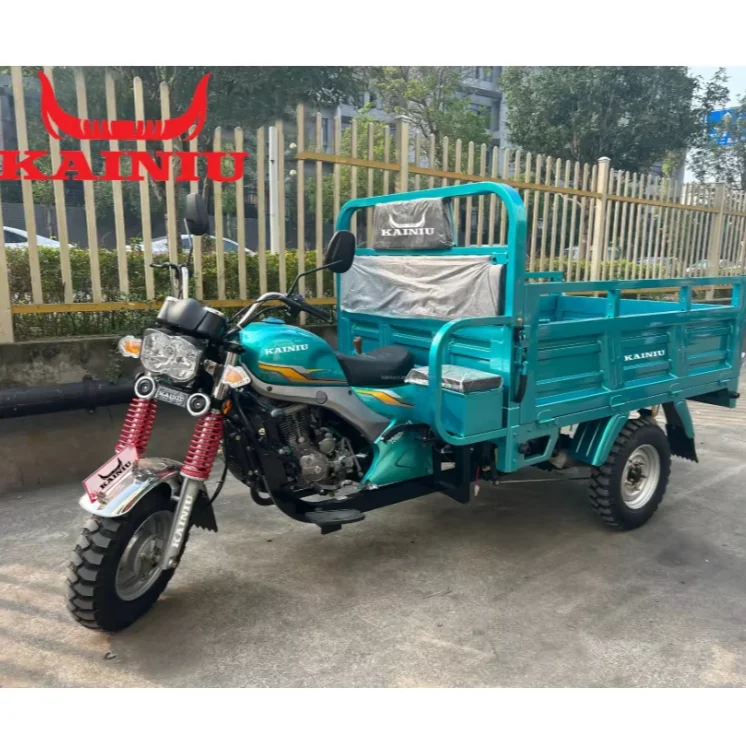 2026 New 175CC Cargo Tricycle 3 Wheel Motorcycle with Double Lights Heavy Duty Utility Trike for Adult Farm Delivery