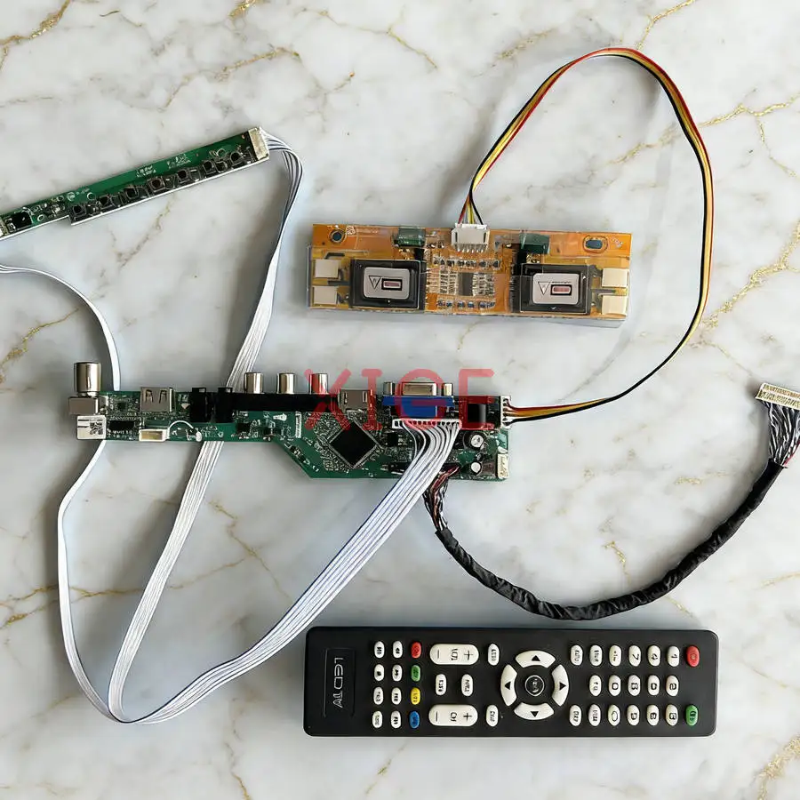 

For LTM170EU LTM170EH LTM170EX LTM170EP01 Matrix Controller Board DIY Kit 1280*1024 HDMI+VGA+AV+USB LVDS 30-Pin 1280x1024 4-CCFL