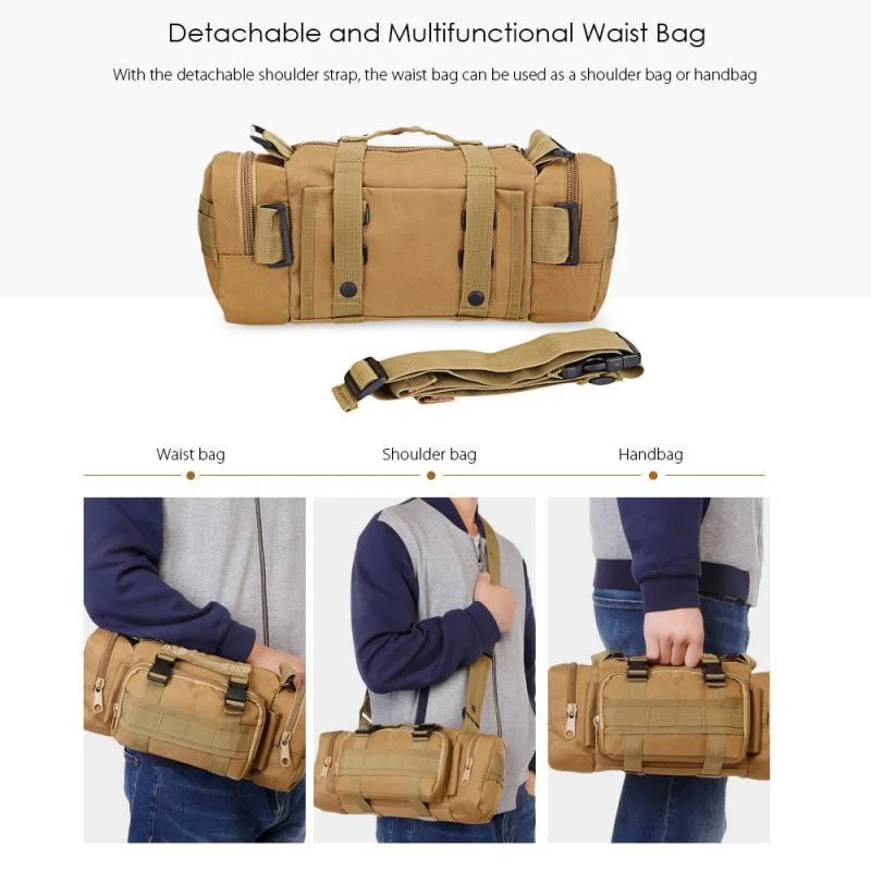 Outdoor Multifunctional Waist Bag Sport Waist Bags Camouflage Pocket bag Climbing Waist bags Мужская сумка  sac  Bolsa masculina