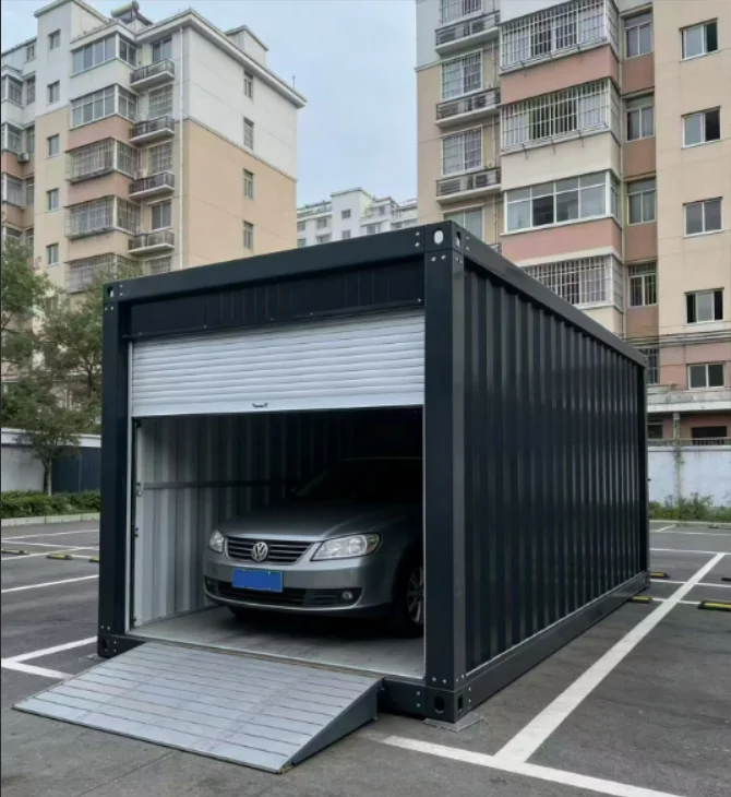 FOODLINE Container Garage High Strength Metal Container Garage For Pickup Truck Outdoor Storage Home Shelter