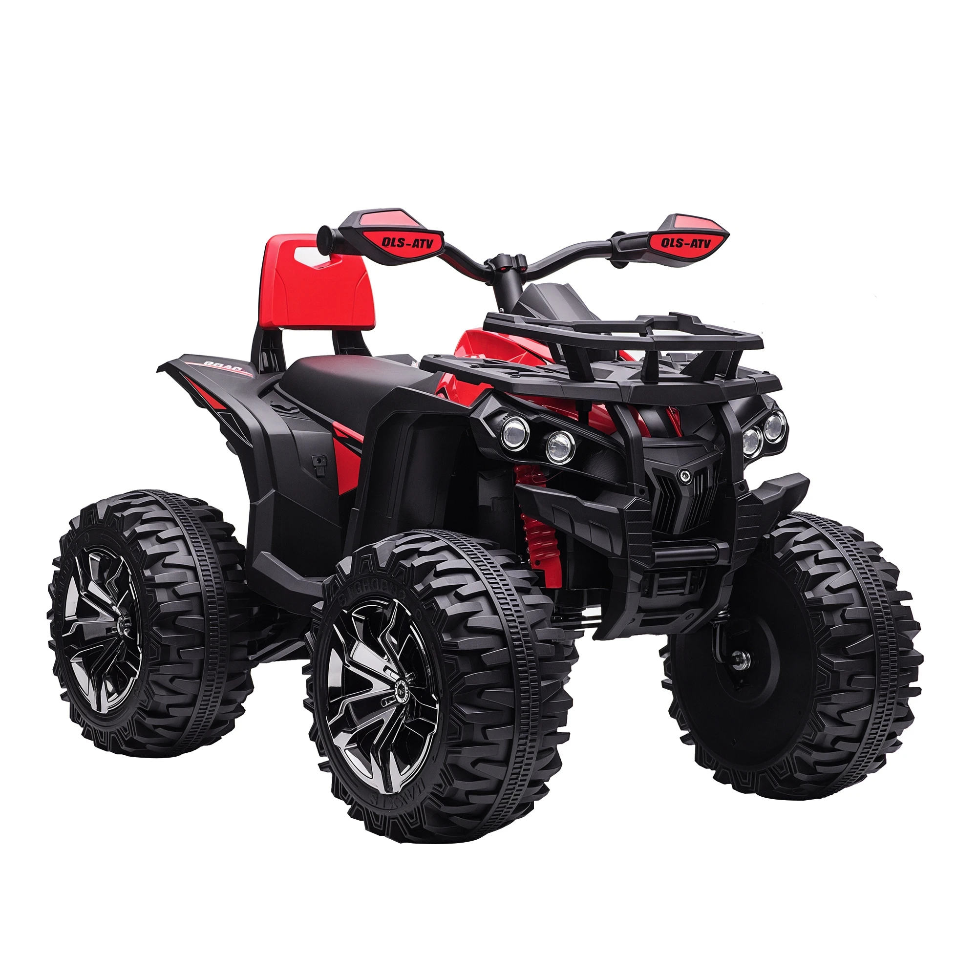 HOMCOM Quad Eléctrico Niños +3 Años 12V con Faros Música y Suspensión Rojo — oferta en AliExpress