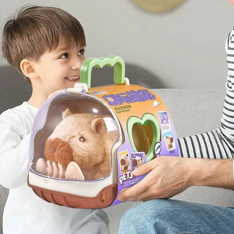 Elektrische water dolfijn wandelpop speelgoed met geluid haar dier water dolfijn pluche creatief en leuk kinderplezier