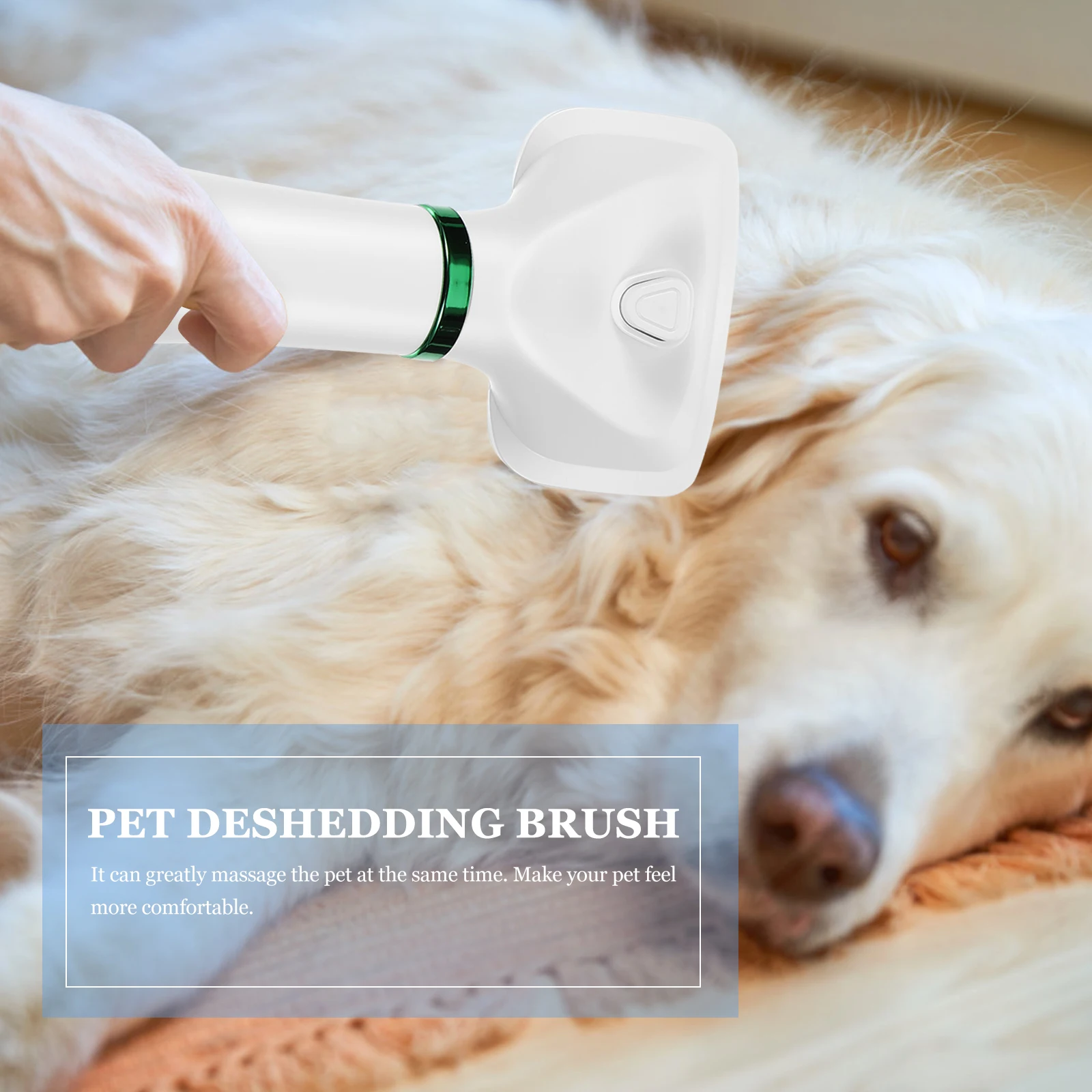 

3 Gears Adjustable Temperature Pet Hair Dryer Dog Cat Grooming Blower Brush Comb Durable Plastic Safe For Pet Cats