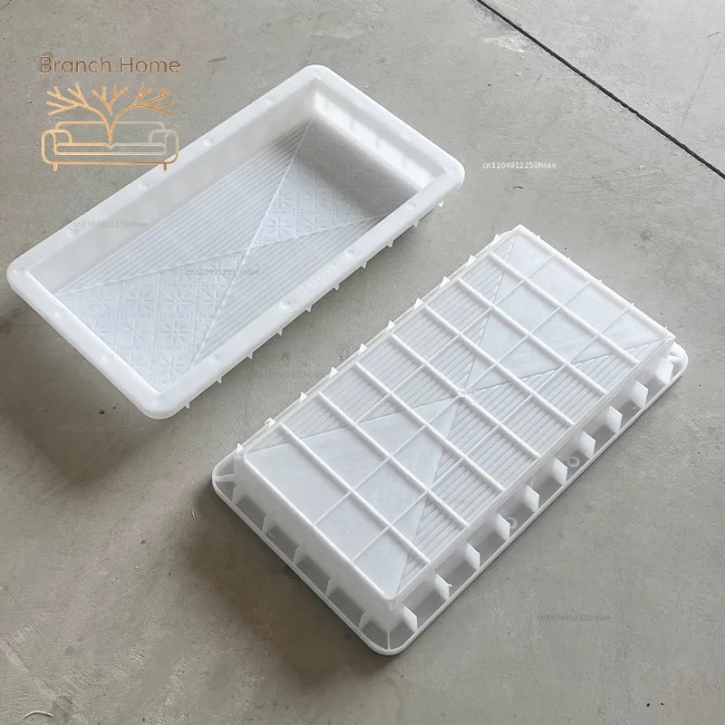 Moule pour dalles de sol en ciment antidérapantes pour cour, pavés carrés, briques de couleur pour allées, briques de jardin, modèle plastique, dalles de style antique