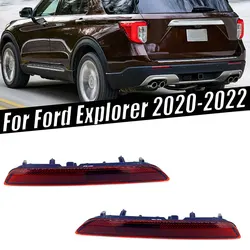 Auto Exterior Accessories For Ford Explorer 2020 2021 2022 Car Rear Bumper Reflactor Light Warning Brake Light Signal Lamp New