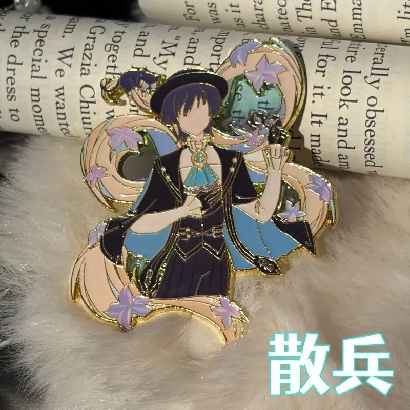 Anime Wanderer Everlasting Lord of Arcane Wisdom Cosplay Curve Matching Brooch Cartoon Breastpin Badge Pin Emblem Bauble Adorn