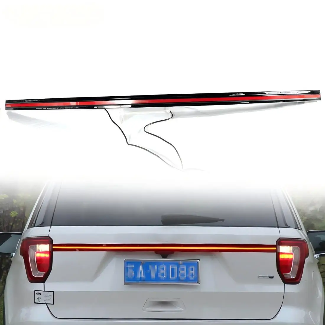 

Through Trunk Tail Light for Ford Explorer 2016-2018 Rear Bumper Light Dynamic Welcome Light Suitable