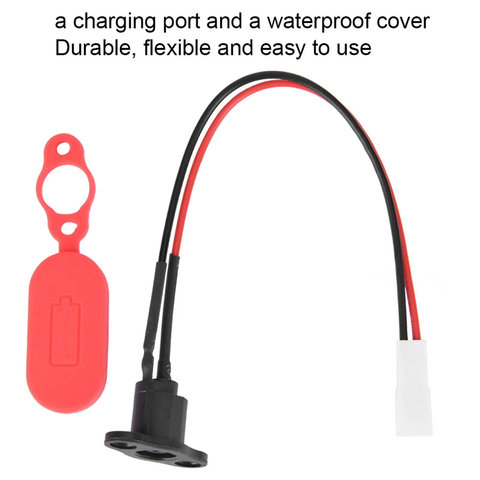 Silicone Sleeve Charging Port Silicone Sleeve Charging Port with Waterproof Cover For Xiaomi M365 Electric Scooter Accessory