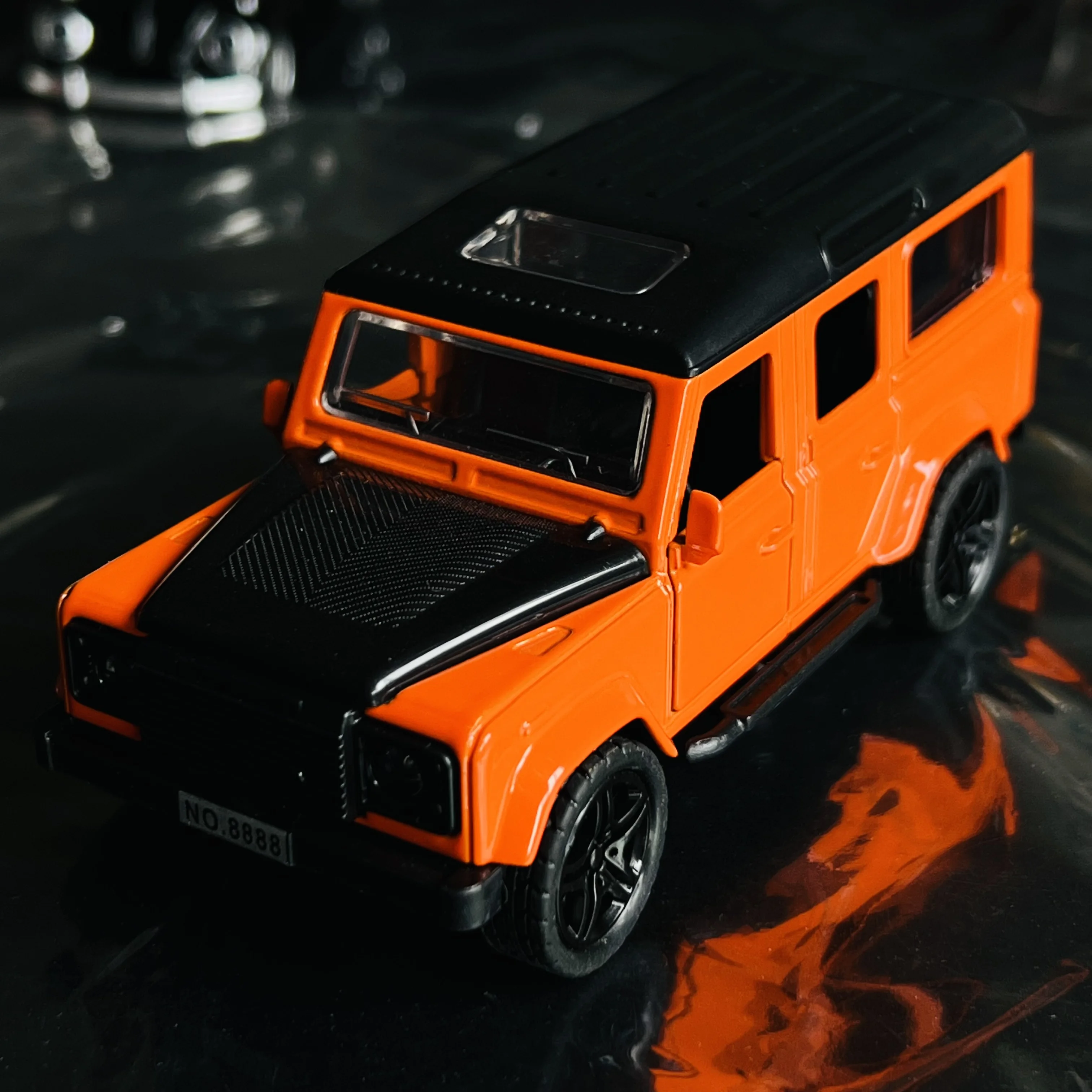 Alloy metal toy simulation car can open the door off-road toy boy egg car decoration