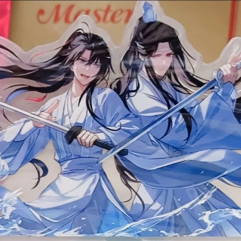 Anime Grandmaster of Demonic Cultivation WeiWuXian LanWangJi Cosplay Acrylic Standing Sign Tabletop Decor Ornament Xmas Gift