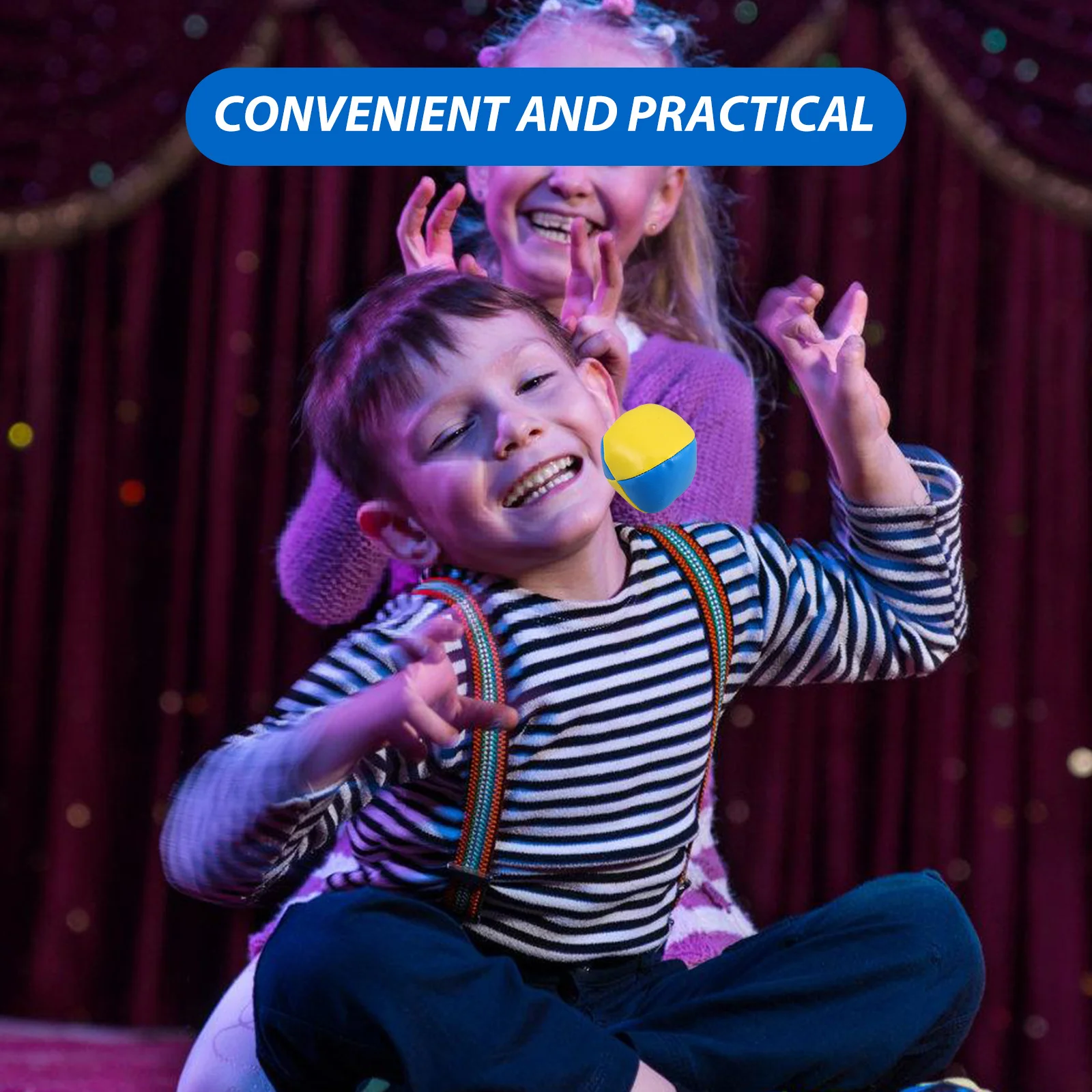 3 قطعة كرات قبضة المرحلة للأطفال خفيفة الوزن ملونة شعوذة الرمي ألعاب المبتدئين أداء اللعب في الهواء الطلق مجموعة كرات الملعب