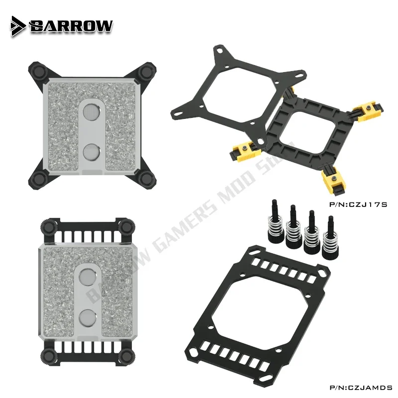 Barrow CPU Cooler Montaggio piastra posteriore Supporto Intel LGA 1700 /AMD CPU Water Block Accessori CZJ17S/CZJ17E