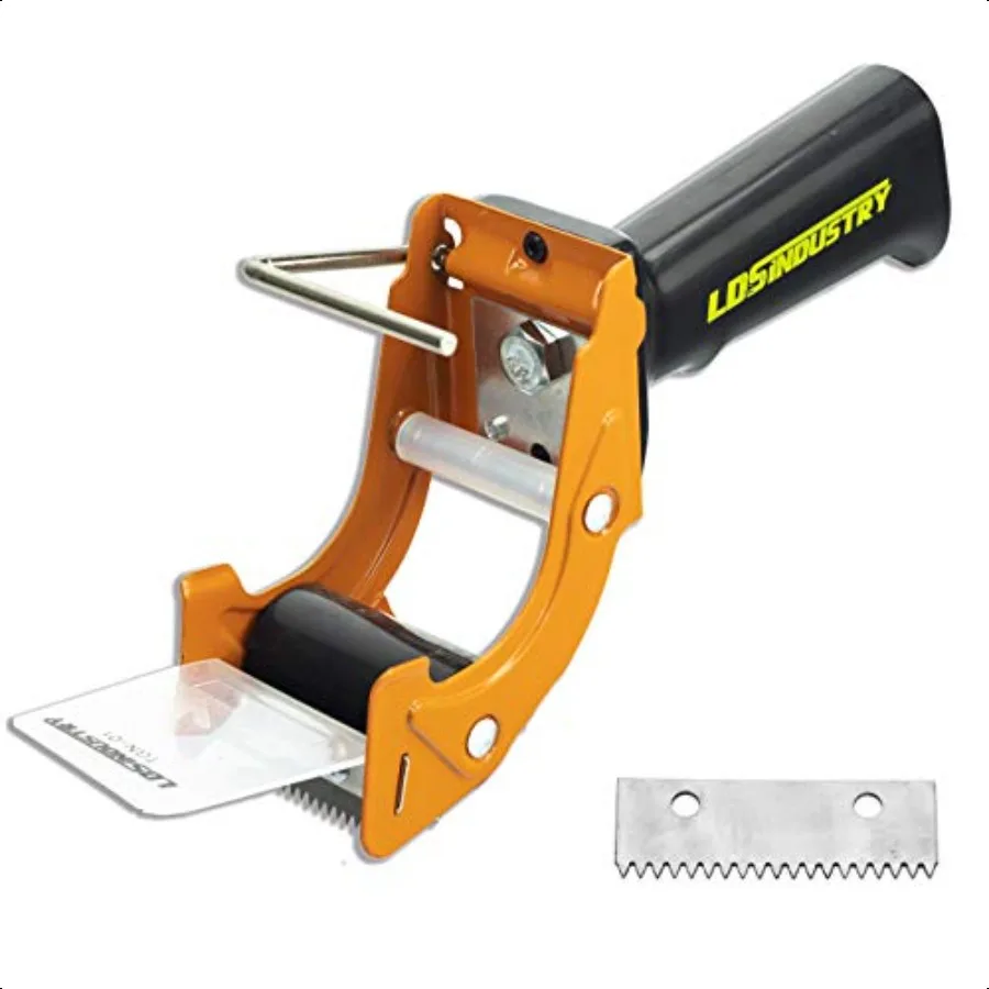 Pistola erogatrice per nastro da imballaggio RapidReplace con lama extra da 2 in nastro resistente industriale ergonomico leggero da 50 mm