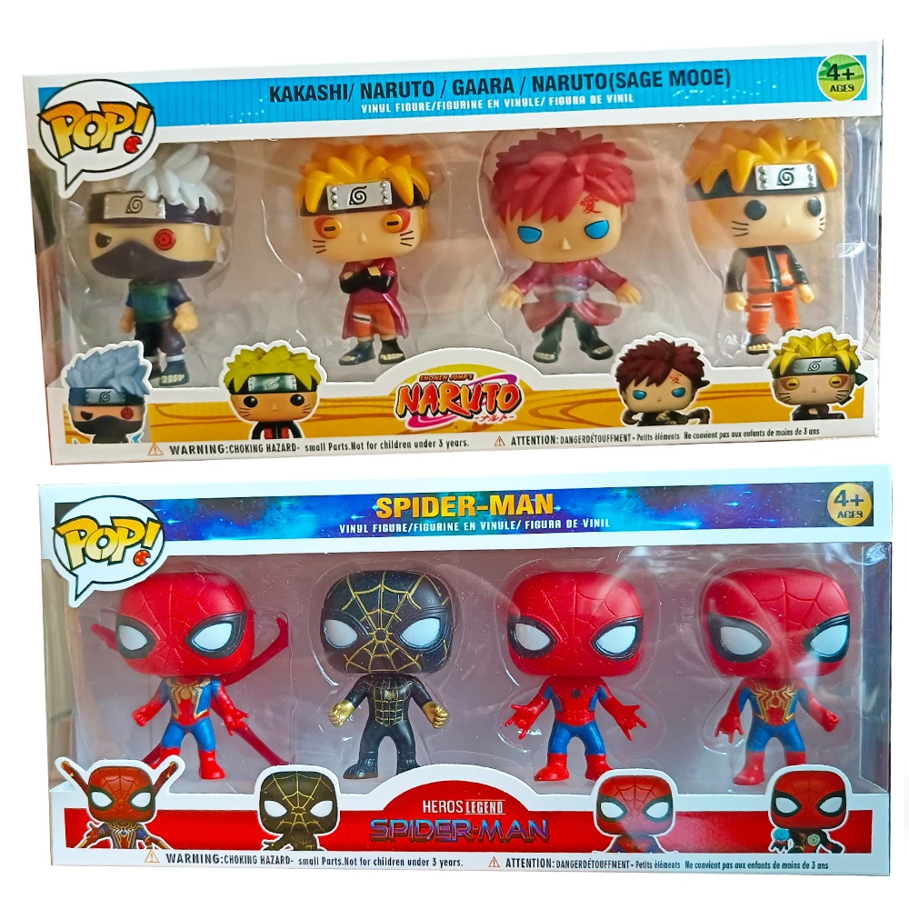 FUNKO POP Spider-Man NO WAY HOME Figure The Avengers Night monkey NARUTO Gaara Kakashi Figurine Action Collected Model Toys Gift