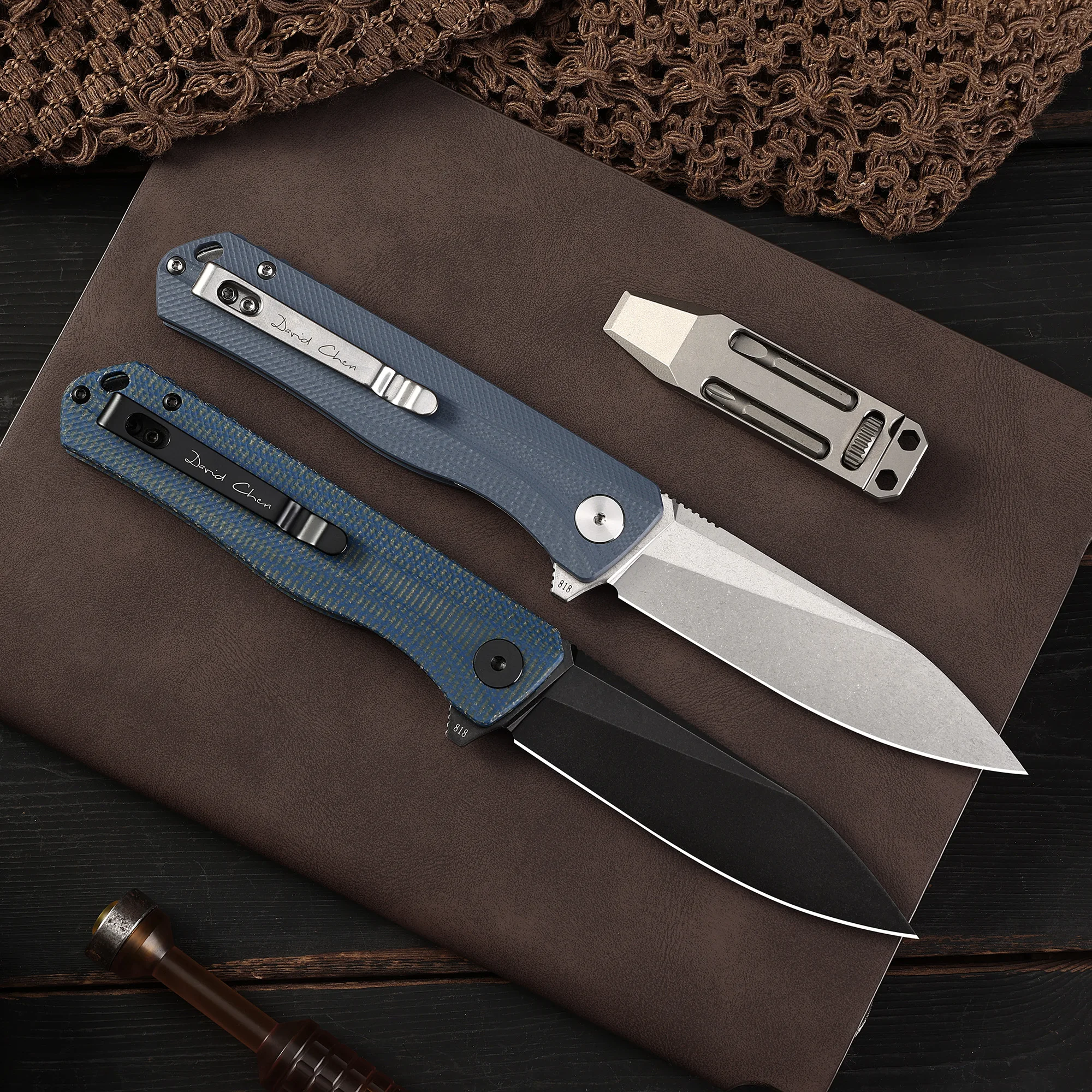 Petrified fish  D2 Steel  PF818 folding knives G10 handle  ball bearing outdoor hunting knife EDC pocket tool