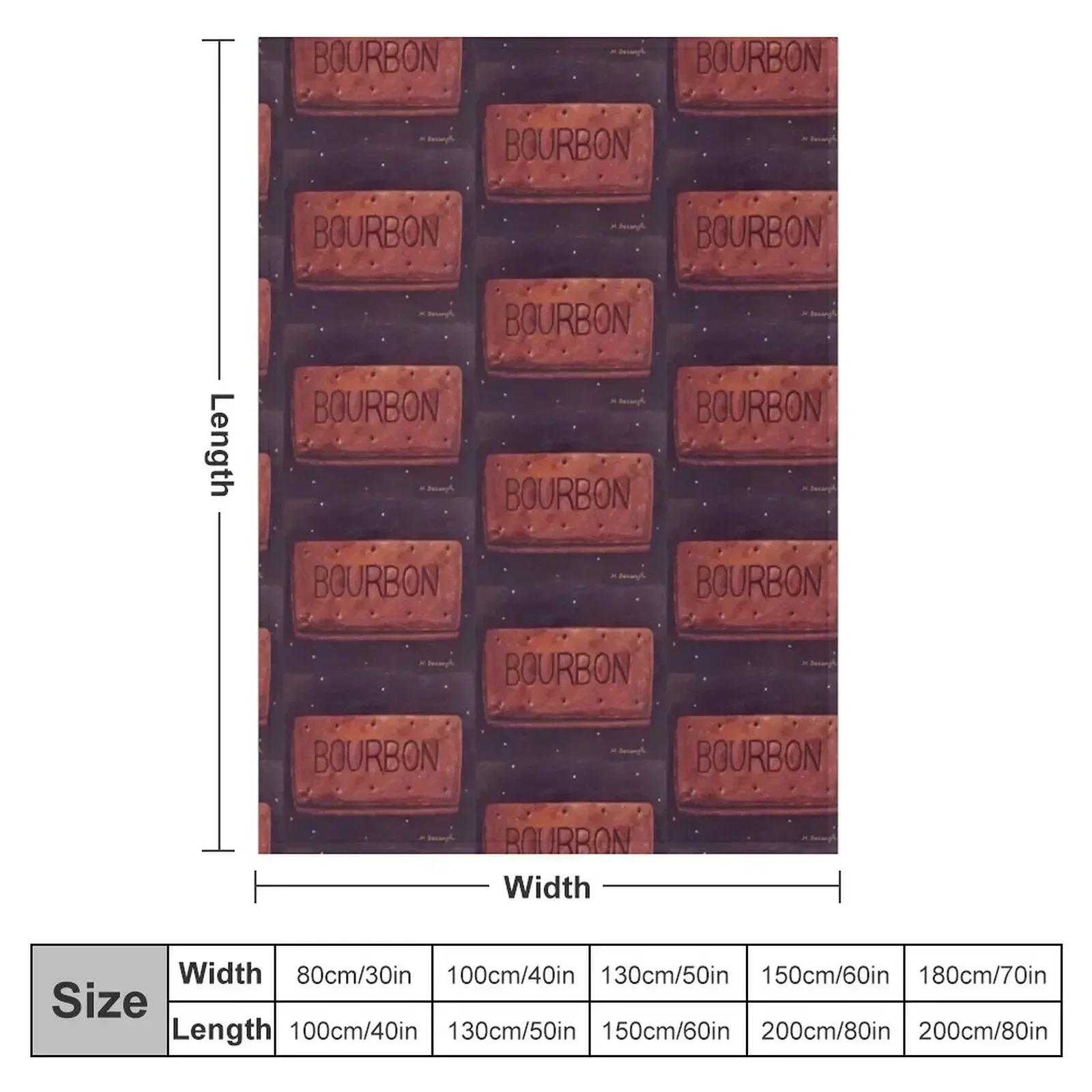 Bourbon Biscuit Throw Blanket Thin Flannel Fabric sofa bed Large Cute Beautifuls Blankets