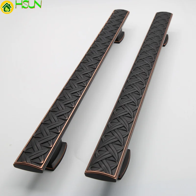 

2 pcs Door handle glass door wooden door hotel villa door concealed surface mounting single hole 6mm hole spacing 320 handle