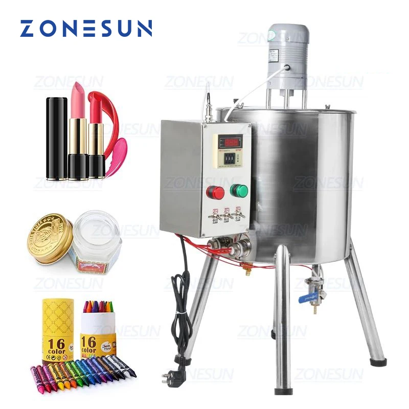 

ZONESUN Heating stirring filling machine 15L lipstick filling machine hand soap filling machine lipstick quantitative ZS-GTL15L