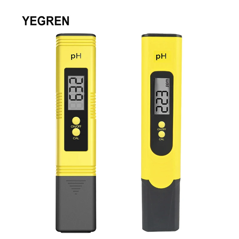 

Portable Digital pH Meter Pen 0-14pH Water pH Tester LCD Display ATC Drinking Water Tester Accuracy 0.1/0.01 Batteries Included