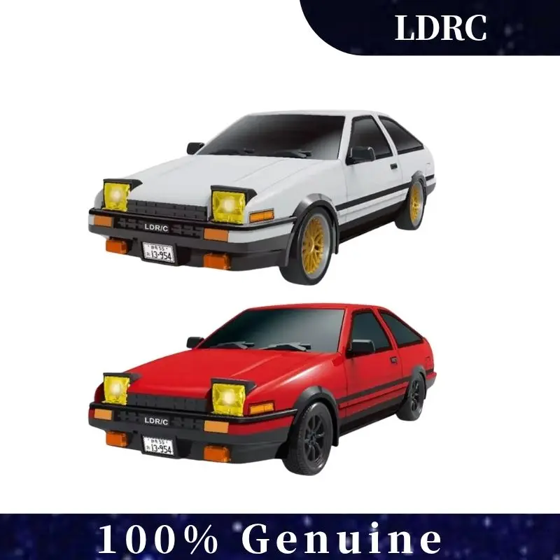 

LDRC 1:18 AE86 RC Drift Car с гироскопом и светодиодными фонарями, полностью пропорциональный автомобиль с дистанционным управлением 2,4 ГГц для взрослых, детей, подарок