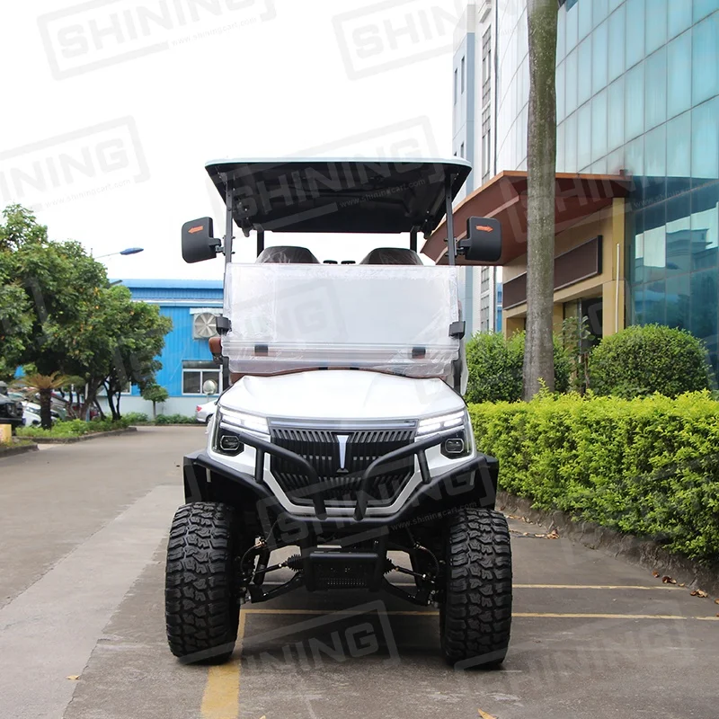 Durable 4 Seater Electric Golf Buggy Heavy Duty Aluminum Chassis Independent Suspension Golf Cart