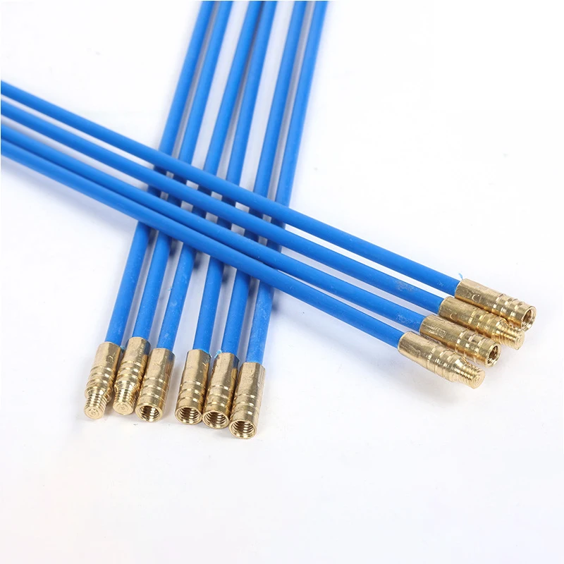 10Pcs 33CM/45CM Fiberglass Wire Cable Push Puller Running Cable Wire Kit Electrical Cable Wall Installing Rods Wiring Tool