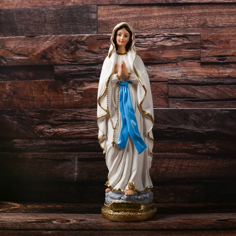 Estatua de resina de la Virgen María, estatua religiosa de Jesús, recuerdo, decoración Interior, regalo