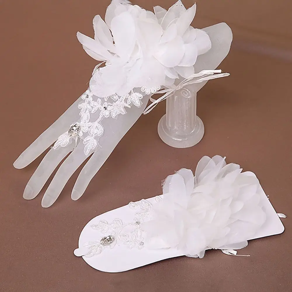 

Women Girls Evening Party Formal Gloves Bride Gloves Solid Color Mittens for Events Activities Wedding Accessories