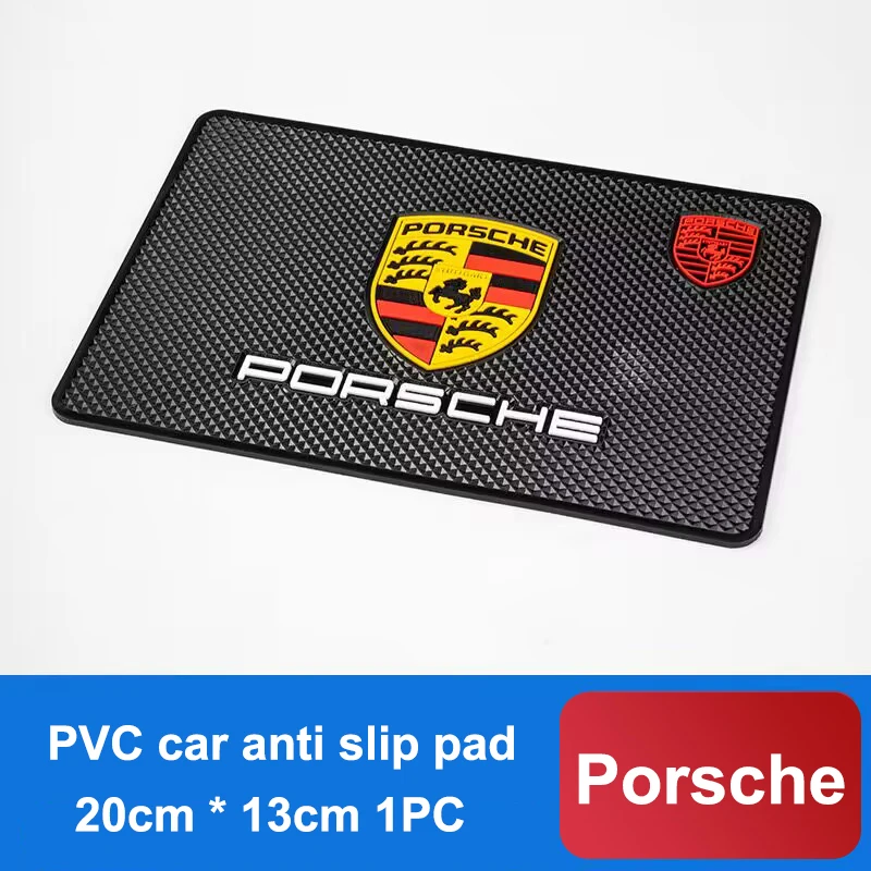 Car Dashboard Sticky Anti-Slip PVC Mat Auto Non-Slip Sticky Gel Pad For Porsche Cayenne Macan 911 928 944 968 Boxster Panamera