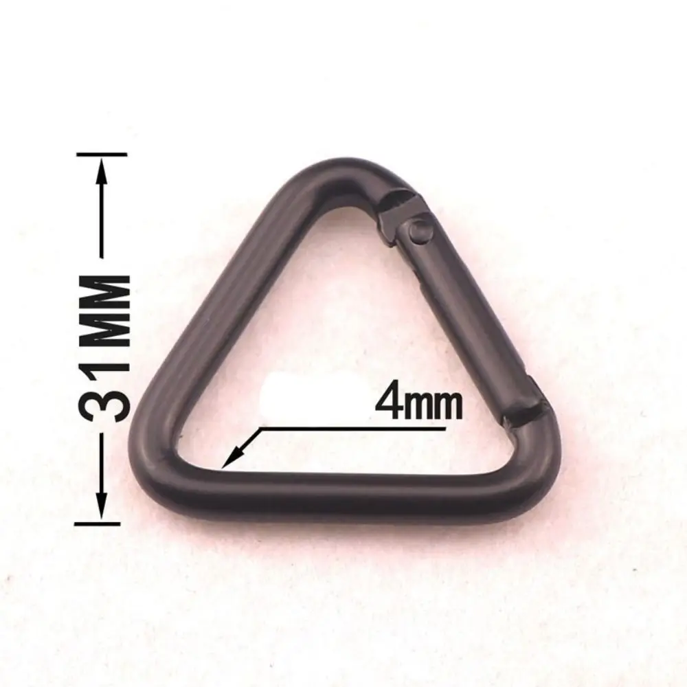 5pcs 6 Colors Carabiner New Triangle 34*31*4.0mm Outdoor Snap Clip Bottle Hook Outdoor Tool