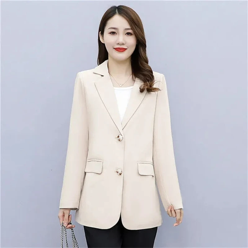 Herfst Kantoor Lady Blazer Voor Dames 2024 Lange Mouwen Slanke Hoge Kwaliteit Blazers Mujer Jassen Jas Winter Kleding Bovenkleding