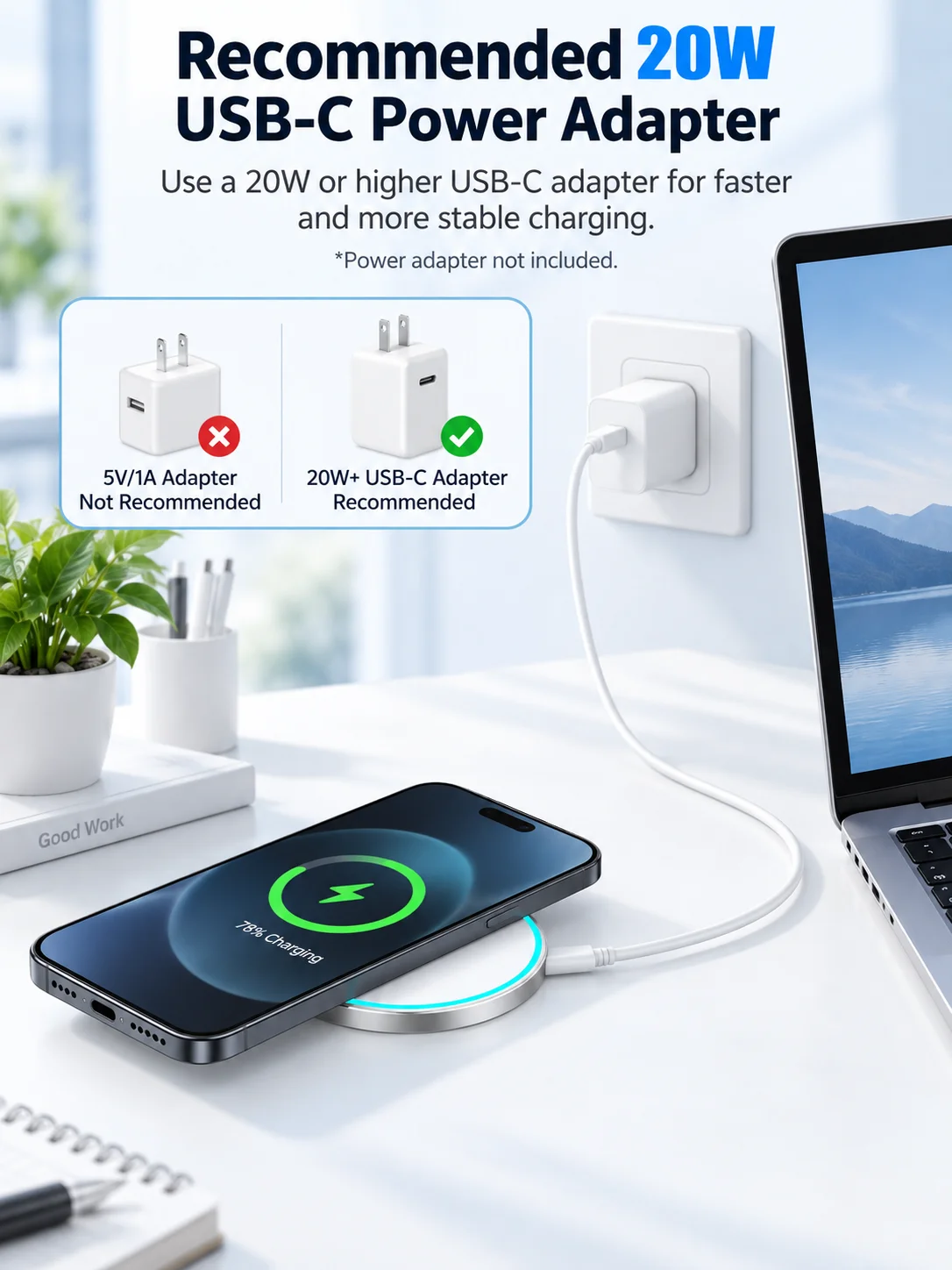 15W Magnetisches Kabelloses Ladegerät Schnelllade-Pads Mini Tragbare Magnetische Ladestation für Samsung iPhone 18 17 12-16 Pro Max – Detail 6