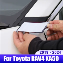 For Toyota RAV4 XA50 2019 2020 2021 2022 2023 2024 RAV 4 Hybrid Car Front A Pillar Decorate Cover Car Exterior Accessories