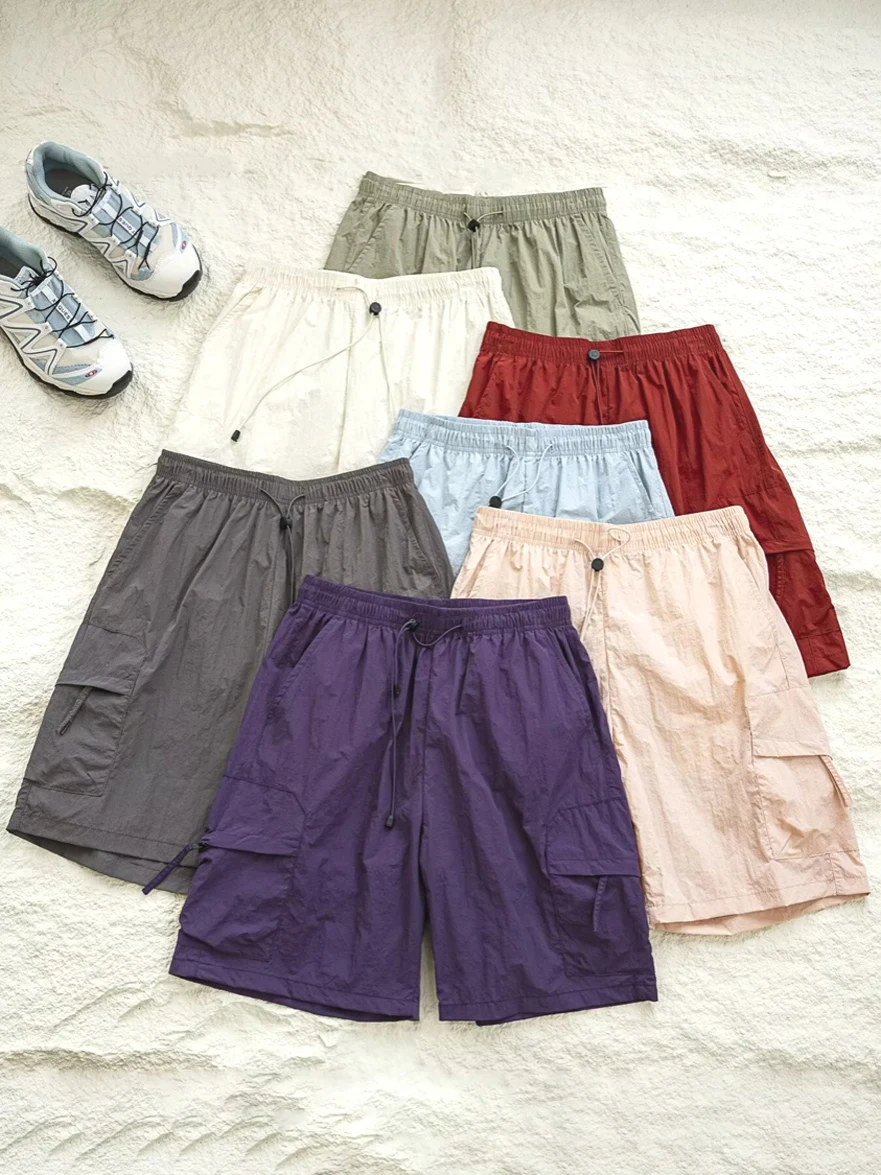 

Qui Dry Ice Silk orts Men's Lightweight Casual Sports orts Taieng Long Workwear Riding Pants Outdoor Wear