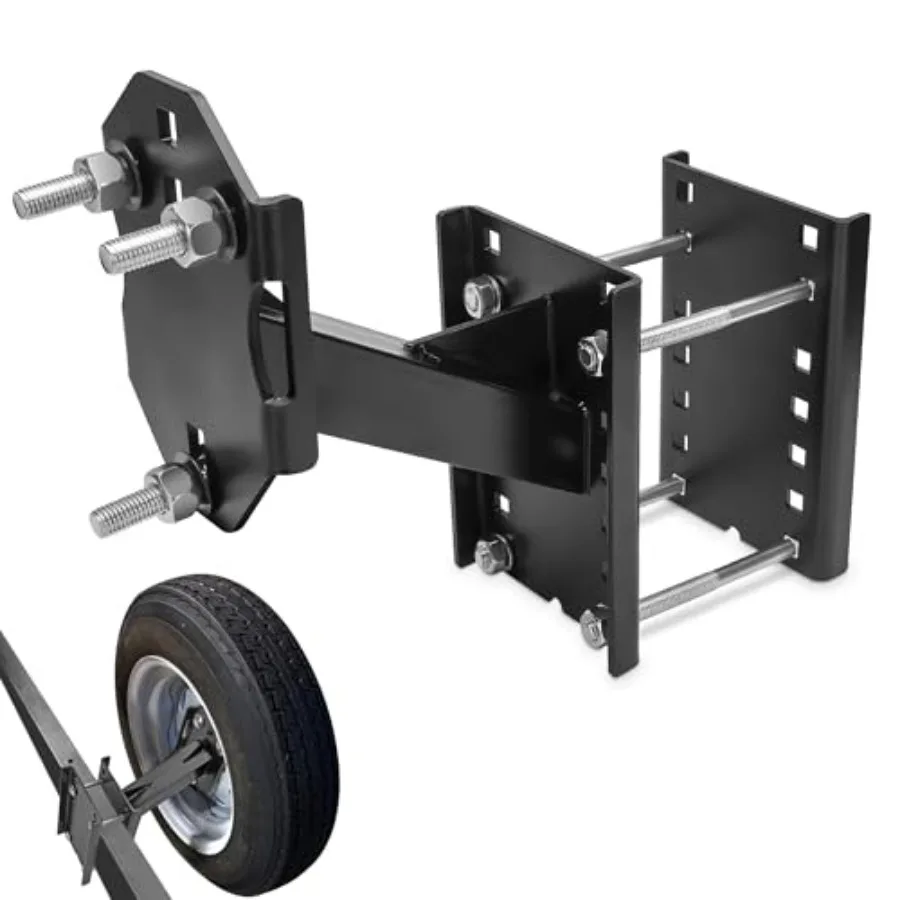 

Spare Tire Carrier Boat Trailer Spare Tire Mount Heavy Duty Tire Holder Bracket for Utility Trailer Tires Universal Fits 5x4.5