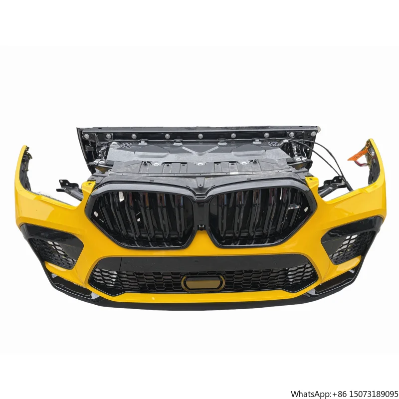 2019-2023 for X6 M F96 Front Bumper Body Kit with Radiator Electronic Fan Original Second-Hand Plastic Condition
