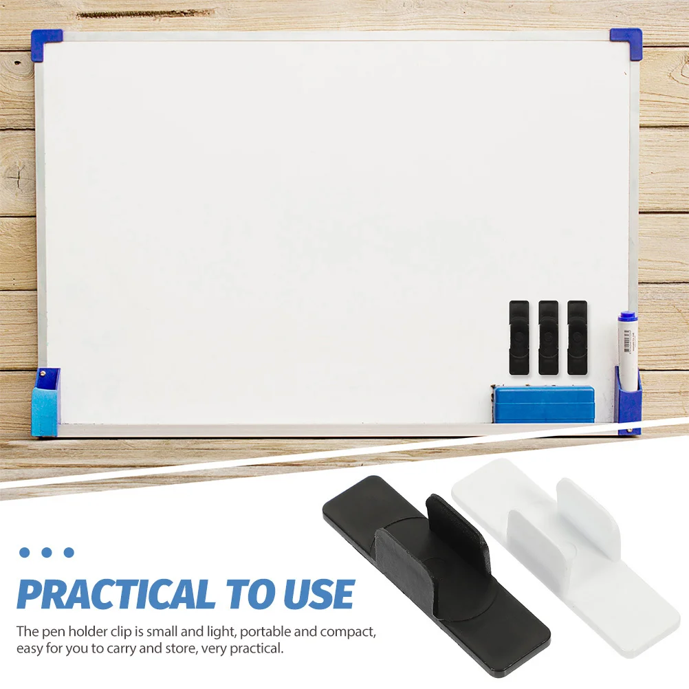 Portapenne da 10 pezzi Design autoadesivo per lavagna Lavagna Bacheca Materiale ABS portatile
