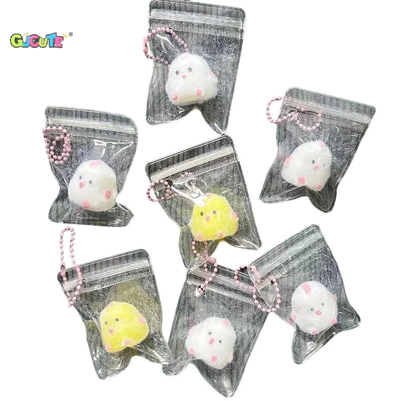 Cute Chick Squeeze Stress Relief Toy, Soft Mochi Toy, Cartoon, Slow Rebound, Descompressão, Squishy Brinquedos para Crianças, Presentes Adultos, 1Pc