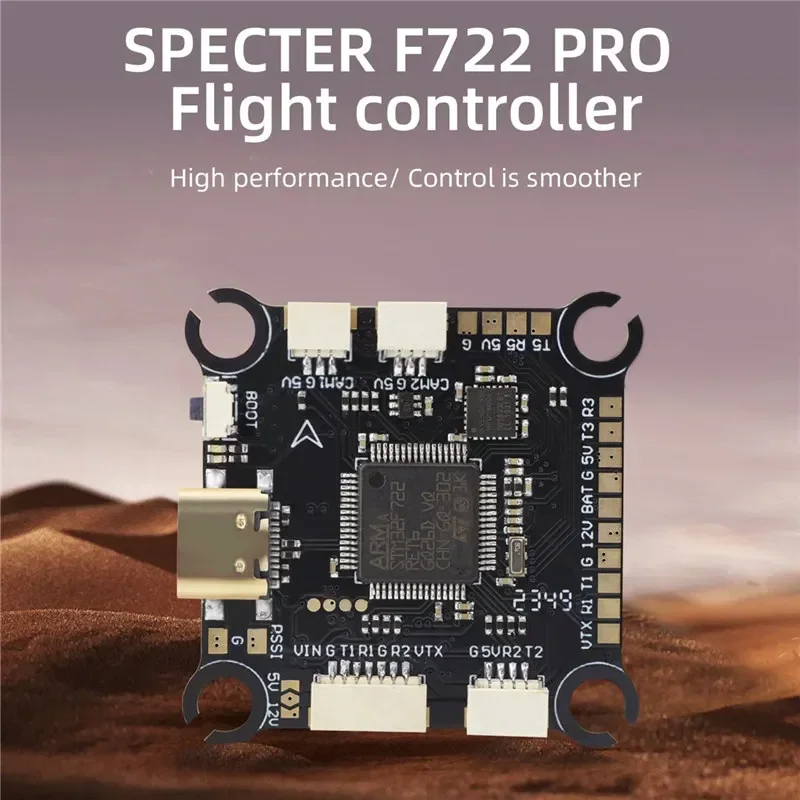 

HGLRC SPECTER F722 Pro Flight Controller 30.5X30.5mm 2-6S LiPo