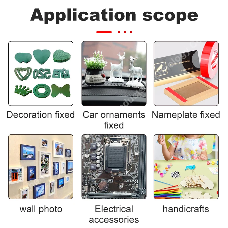 White Foam Double-Sided Tape For Car Decoration To Reduce Collision Shock Absorption Buffering High Adhesion Fixed Wall