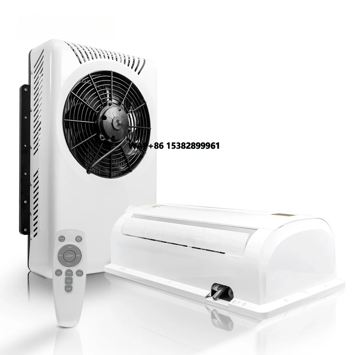 XMZ 24 فولت مكيف هواء سبليت للسيارات الكهربائية 10000 وحدة حرارية بريطانية لشاحنة RV شاحنة تخييم فان مكيف وقوف السيارات #1