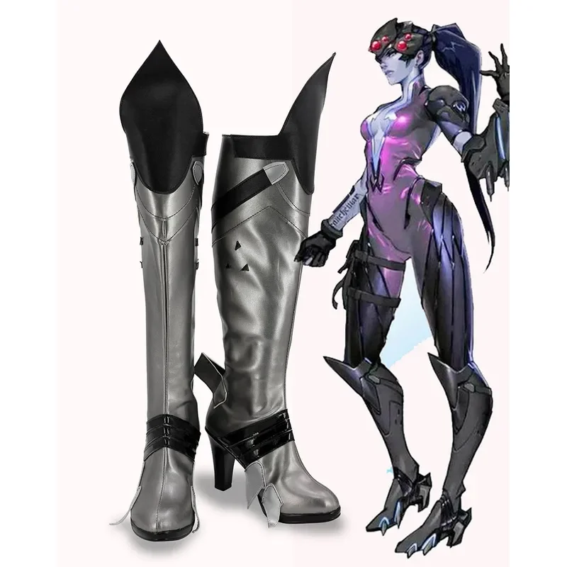 

Hot Game OW Widowmaker Cosplay Boots Shoes for Halloween Christmas Custom Made