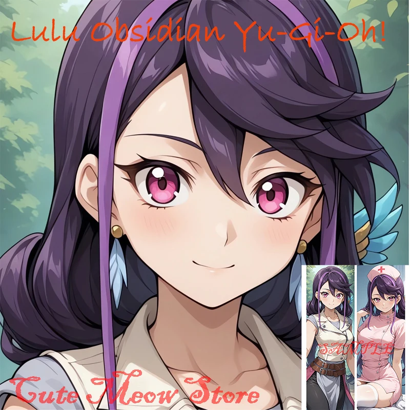 

Dakimakura anime Lulu Obsidian Yu-Gi-Oh! Double-sided Print Life-size body pillows cover Adult pillowcase Customizable