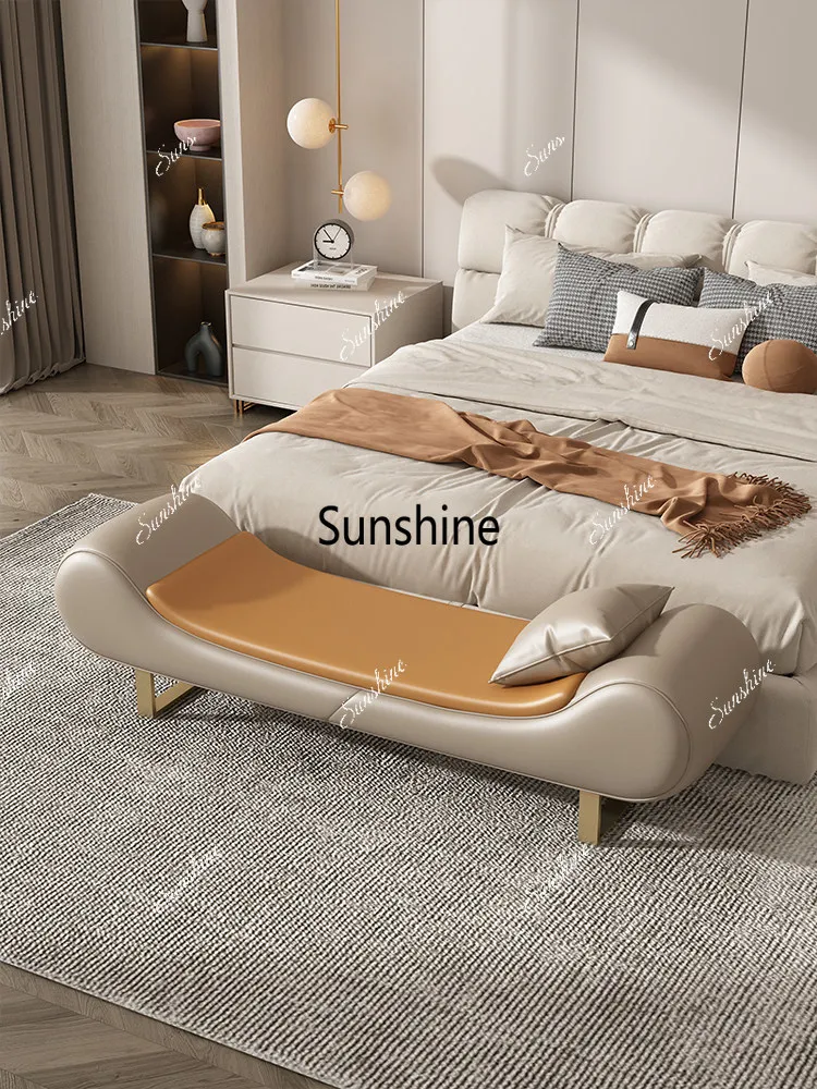 

Light luxury high-end couple mandarin duck bedside stool small sofa