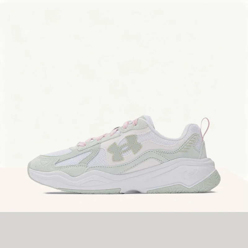 Under Armour Aspire White Breathable High-Quality Lightweight Soft Snug-Fitting Low-Top Lace-Up Running Unisex Shoe 6003966-101