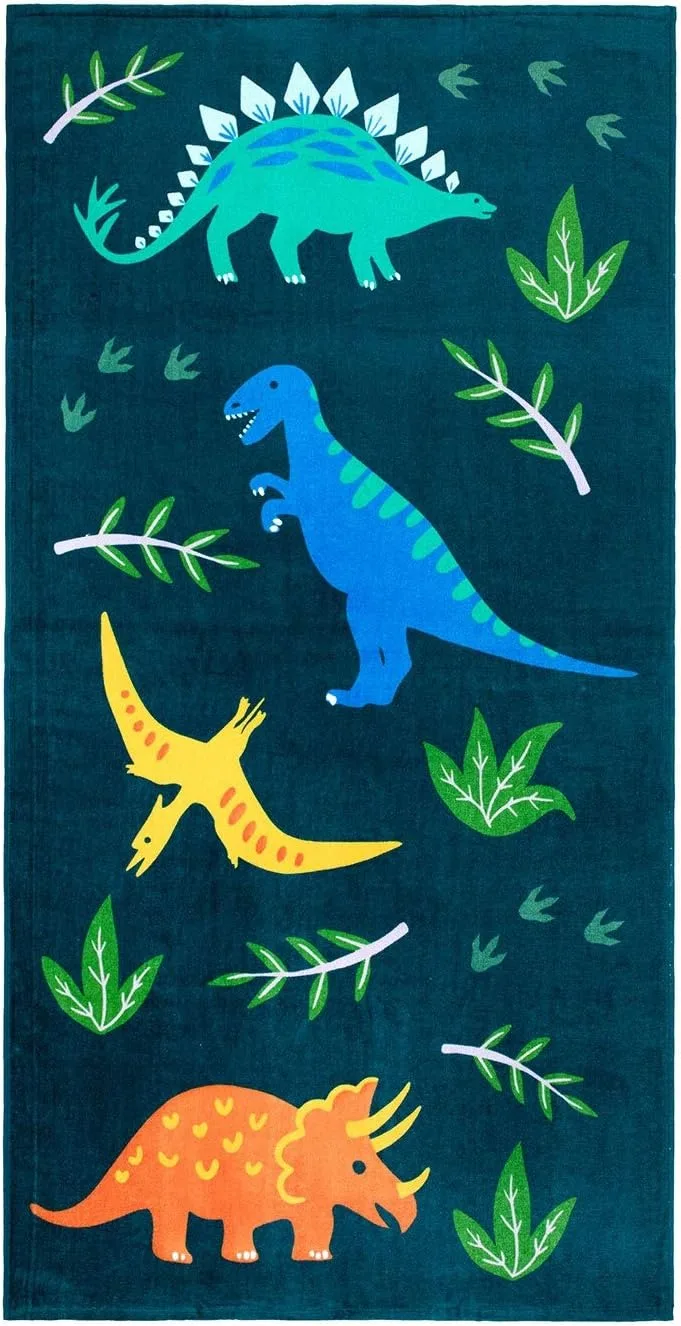 

Cute Dinosaurs Beach Towel for family staff friends Gift Towel Quick-Dry Towel For Bath Yoga Tourism Beach GYM Camping Swimming