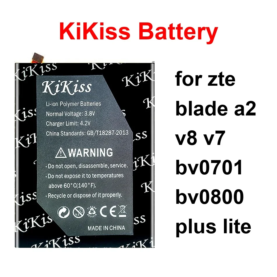 

Аккумулятор Li3925t44p8h786035 Li3825t43p3h736037 для ZTE Blade A2 V8 V7 BV0701 BV0800 Plus Lite, ёмкость 3200-3850 мАч