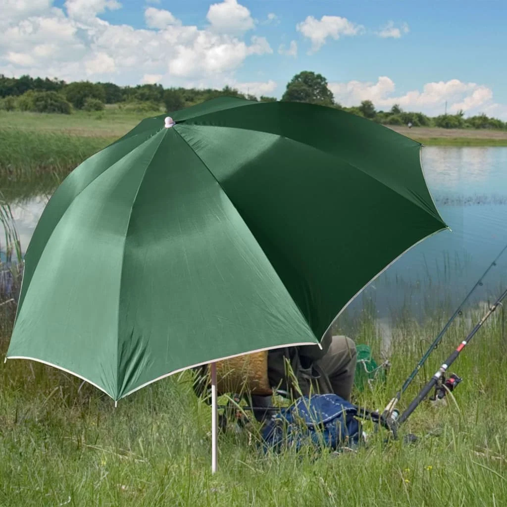 HI green fishing umbrella UV30 200 cm