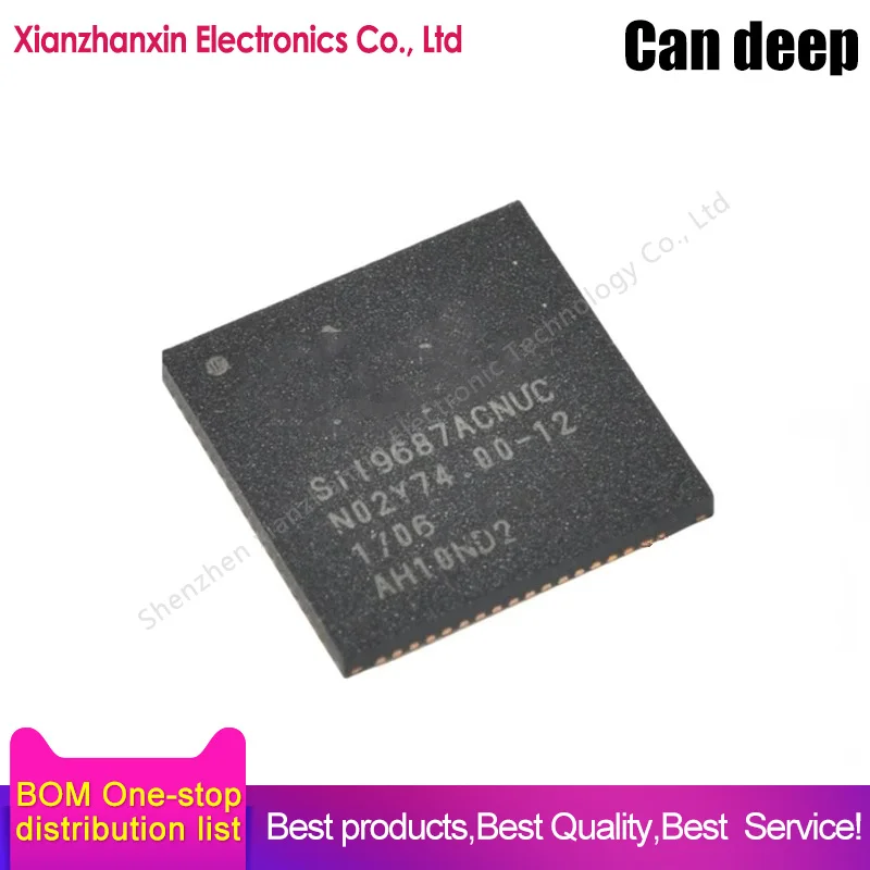 1~5pcs/lot SII9687ACNUC SIL9687ACNUC SII9687 QFN76 HDMI 1.4 Port processor chips in stock